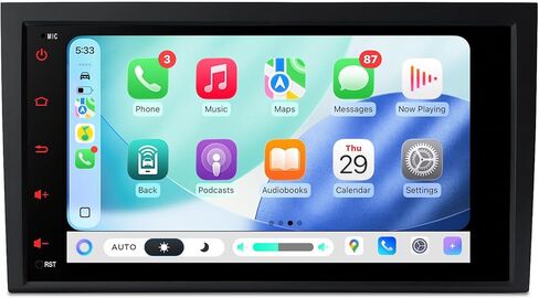 XTRONS Android 14 Car Stereo for Audi A4 S4 RS4 (B6/B7) SEAT Exeo, 8" G+G QLED Touchscreen, High-Speed Octa-Core 8+128GB, Wireless CarPlay & Android Auto, Global 4G LTE, GPS Nav, Dual Bluetooth in Kuwait