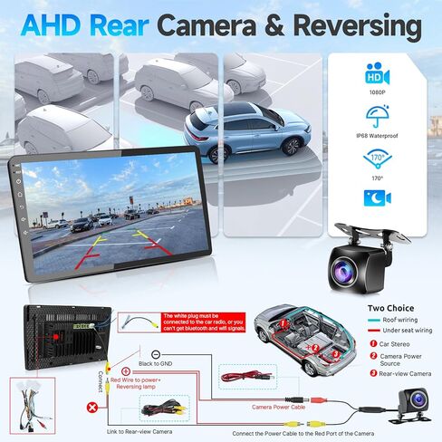 راديو سيارة Leadfan Leadfan لسيارة Toyota Prius 2004-2009 بديل ستيريو متوافق مع JBL Wireless Apple CarPlay Android Auto، شاشة لمس 9 بوصة مع نظام ملاحة GPS بلوتوث وواي فاي وكاميرا احتياطية وميكروفون in Kuwait