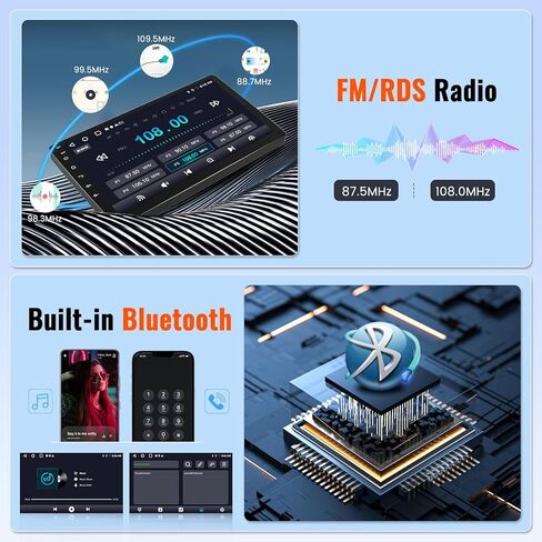 ستيريو سيارة 2+64 جيجابايت Android 15 لسيارة Toyota Matrix 2009-2014 Pontiac Vibe 2009 2010 Wireless CarPlay Android Auto، Realdio 9 بوصة شاشة تعمل باللمس راديو السيارة GPS WiFi Bluetooth EQ 26UI، كاميرا احتياطية + ميكروفون in Kuwait