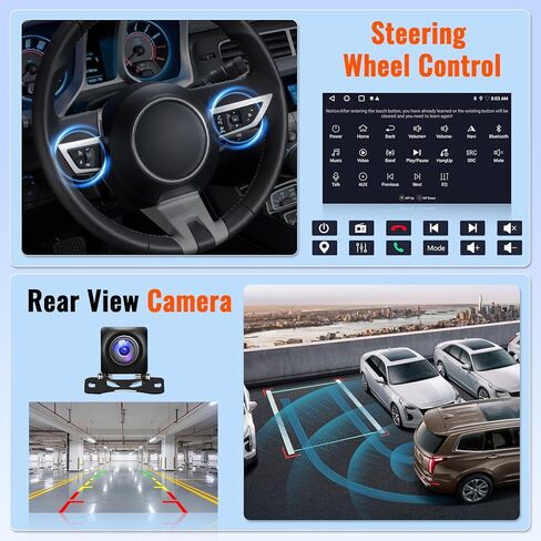 ستيريو سيارة 2+64 جيجابايت Android 15 لسيارة Toyota Matrix 2009-2014 Pontiac Vibe 2009 2010 Wireless CarPlay Android Auto، Realdio 9 بوصة شاشة تعمل باللمس راديو السيارة GPS WiFi Bluetooth EQ 26UI، كاميرا احتياطية + ميكروفون in Kuwait