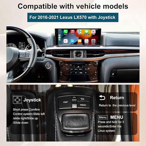 صندوق واجهة نظام Linux لسيارة Lexus GS LS RX هو LX570 ES CT NX RC Wireless Carplay Android Auto GPS Navigation فقط يدعم شاشة راديو السيارة الأصلية in Kuwait