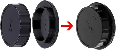 غطاء جسم كاميرا CY وغطاء عدسة خلفي متوافق مع CONTAX، متوافق مع مجموعة كاميرا Yashica C/Y Mount Lens (عبوتان) in Kuwait