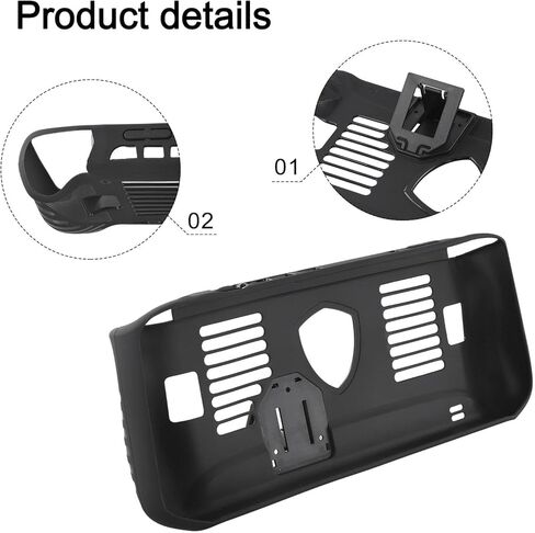 Soft for TPU Case for MSI Claw 8 AI+ with Kickstand, Black Protective Cover Shell, Lightweight Slim Fit Gaming Console Skin 12x5.1x1.6 Inch in Kuwait