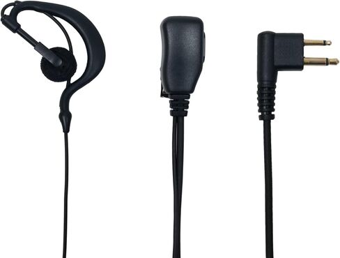 2 pin Earpiece Headset with PTT Mic G Shape for Motorola Cp200d Cp200 Cp100d Cp185 Cls1410 Cls1110 bpr40 rdm2070d mag one dlr1060 bc130 M1 R2 Walkie Talkies Two Way Radio,10 Pack in Kuwait