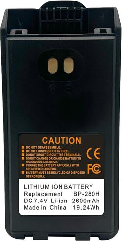 10 حزمة BP-280 BP-280LI BP-279 2600mAh بطارية ليثيوم أيون لراديو اتجاهين IC-A16 IC-A16E IC-F1000 IC-F1000S IC-F2000 IC-F2000S IC-V88 IC-U88 مع مشبك حزام in Kuwait