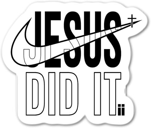 Jesus Did It Christian Waterproof Sticker in Kuwait