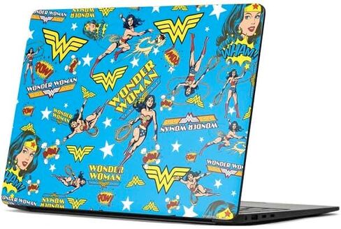 Skinit Decal Laptop Skin Compatible with Surface Laptop 7 13.8in - Officially Licensed DC Comics Wonder Woman Emblem on Flag Design in Kuwait