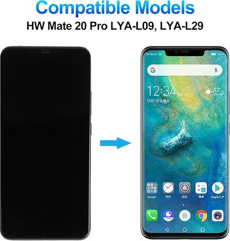 Duotipa 6.39" TFT Display Compatible with Huawei Mate 20 Pro LYA-L09, LYA-L29 Touch Screen Display Assembly with Repair Tool Kit,No Fingerprint Function in Kuwait