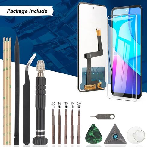 لاستبدال شاشة Unihertz Tank 3/3 Pro لشاشة Unihertz Tank 2 Pro شاشة LCD تعمل باللمس مع مجموعة محول رقمي مع أدوات (أسود) in Kuwait