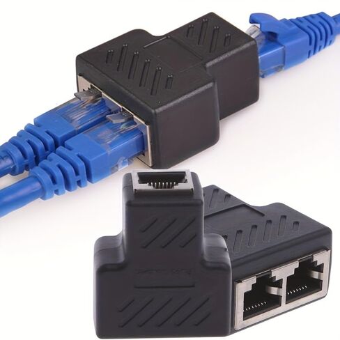 جيجابت شبكة كابل لرسو السفن رئيس موصل شبكة الكمبيوتر مباشرة من خلال رئيس المحملة الفاصل محول موسع 1 إلى 2 رؤساء مناسبة لكابل شبكة إيثرنت in Kuwait