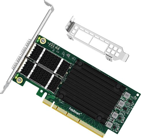 PCIE GEN 4.0 X16 to 2X 100GbE QSFP28 Fiber Ports Intelligent RDMA Ethernet Adapter for HPC, Storage and Virtualization, Mellanox ConnectX-5 EX MT28808A0 2X QSFP28 100Gb/s Ethernet Controller (CX516A) in Kuwait