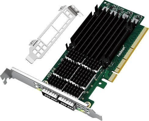 PCIE GEN 4.0 X16 to 2X 100GbE QSFP28 Fiber Ports Intelligent RDMA Ethernet Adapter for HPC, Storage and Virtualization, Mellanox ConnectX-5 EX MT28808A0 2X QSFP28 100Gb/s Ethernet Controller (CX516A) in Kuwait