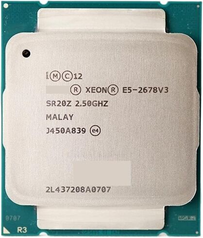 Xeon Processor E5 2678 V3 CPU 2.5G Serve LGA 2011-3 E5-2678 2678V3 PC Desktop for X99 Motherboard in Kuwait