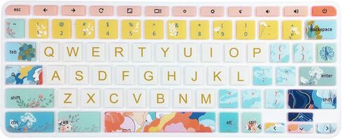 Keyboard Skin for Acer Chromebook Spin 11 311 CP311 511 512/Chromebook Premium R11 CB5-132T CB3-131/Chromebook R 13 CB5-312T/Chromebook 14 CP5-471/Chromebook 15 CB3-532 C910, Little Flower in Kuwait