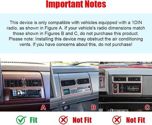 ستيريو سيارة DIN واحد مقاس 9 بوصة مناسب لشاحنات GMC من 1988 إلى 1994 مع CarPlay لاسلكي Android Auto Bluetooth شاشة لمس راديو السيارة ومستقبلات صوت مرآة وصلة احتياطية وكاميرا بلوتوث USB وراديو FM EQ in Kuwait