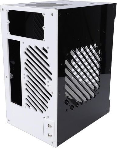 حافظة كمبيوتر صغيرة Focket ITX، حافظة كمبيوتر صغيرة بلوحة أكريليك شفافة تهوية 360 درجة، كمبيوتر ألعاب أكريليك مع مصدر طاقة SFX متوافق مع أعمال الألعاب المنزلية in Kuwait