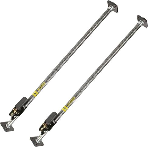 DC Cargo Mall Heavy-Duty Adjustable Load Lock Bars for Trailers - Pack of 2 - Truck Cargo Bars - Load Bars for Enclosed Vans and Reefers - 89-104 Inches Long Steel Ratcheting Cargo Bar in Kuwait