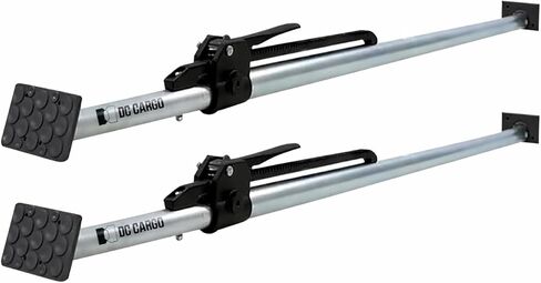 DC Cargo Mall Heavy-Duty Adjustable Load Lock Bars for Trailers - Pack of 2 - Truck Cargo Bars - Load Bars for Enclosed Vans and Reefers - 89-104 Inches Long Steel Ratcheting Cargo Bar in Saudi Arabia