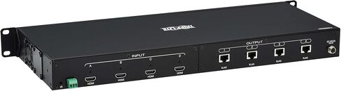 مجموعة مفاتيح TRIPP LITE 4x4 HMDI Over Cat6 Matrix، جودة 4K @ 60 هرتز، يتضمن Switch Plus مجموعة أجهزة استقبال ضفيرة 4X، تمتد حتى 230 قدمًا، متوافقة مع TAA، ضمان لمدة عام (B127A-4X4-BH4PH) in Kuwait