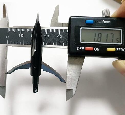 6 Broadhead 4-Blade Hunting Hybrid Mechanical Broadhead 100 Grain 1" Fixed 1.8" Mechanical Cutting Diameter in Kuwait