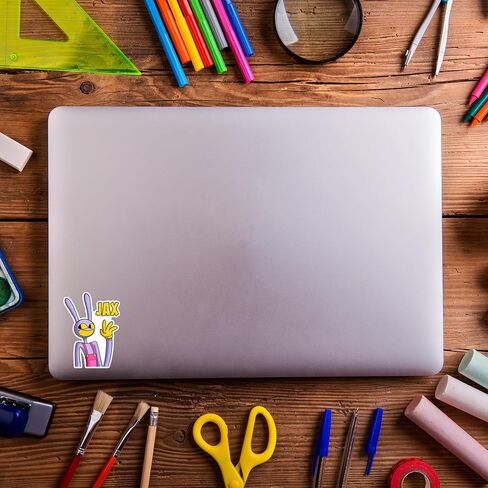 3.5" Amazing Digital Circus Jax rabbit Laminated Laptop Stickers. Sizes in pictures Gift for friends and family perfect for mug tumbler laptop kindle tablet pc and more in Kuwait