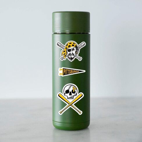 24 PCS American Baseball Team Stickers for Water Bottle, Laptop, Bicycle, Computer, Motorcycle, Travel Case, Car Decal Decoration Sticker 2-2.5 inches in Kuwait