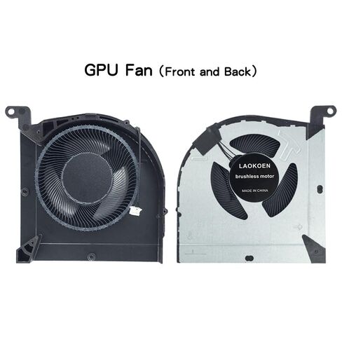 New Replacement Cooling Fans for RTX4060/Ti Lenovo LOQ 15IRH8(Type:82XV) LOQ 16IRH8(Type:82XW) LOQ 15APH8(Type:82XT) LOQ 16APH8(Type:82XU) GeekPro G5000 IRH8 DC 12V 0.6A Fan P/N：FQRK FQRL in Kuwait