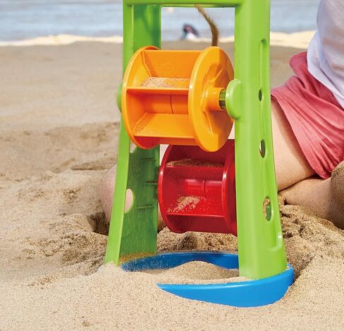 Hape Double Sand and Water Wheel Kid's Beach Toy L: 8.1, W: 11.4, H: 6.4 inch in Saudi Arabia