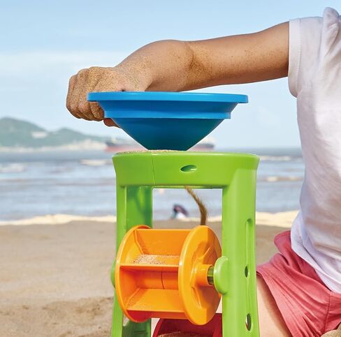Hape Double Sand and Water Wheel Kid's Beach Toy L: 8.1, W: 11.4, H: 6.4 inch in Saudi Arabia