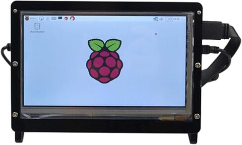 غلاف أمامي وخلفي + قاعدة + براغي لشاشة لمس LCD Raspberry Pi 2 B مقاس 7 بوصة in Kuwait