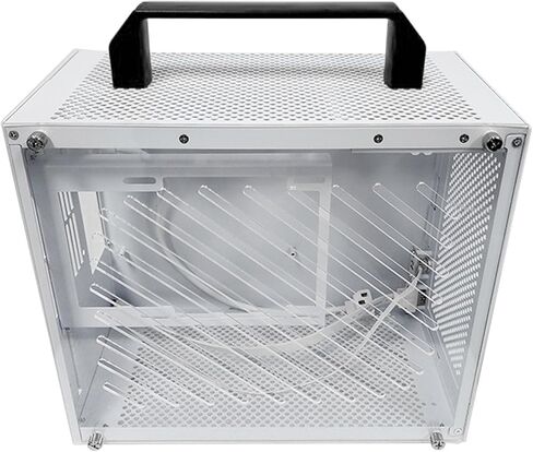 حقيبة كمبيوتر Docooler مع لوحة جانبية من الأكريليك، تدعم اللوحة الأم MATX ITX/وحدة معالجة الرسومات 280 مم، حقيبة كمبيوتر مدمجة متينة مع مساحة تجميع مجانية in Kuwait