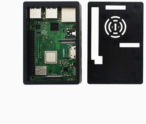 حافظة عرض Raspberry Pi 3.5 بوصة مع دعم مروحة التبريد، حاوية واقية لمجموعة Raspberry Pi 3B+/3B التي تعمل باللمس in Kuwait