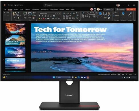 Lenovo ThinkVision T27QD-40 شاشة 27 بوصة فئة WQHD LED - نسبة 16:9 - أسود Eclipse in Saudi Arabia