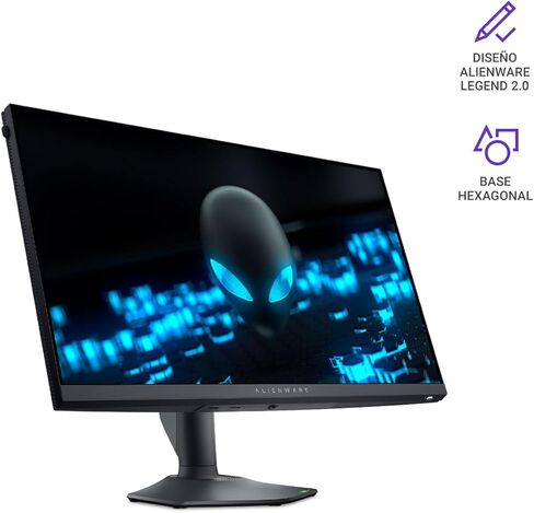 شاشة Alienware AW2724HF للألعاب مقاس 27 بوصة بدقة FHD 1920x1080 0.5Ms 360 هرتز Dislpay AMD Free-Sync Premium تقنية HDMI/DisplayPort/USB 3.2 إمكانية ضبط الارتفاع/المحور/الدوران/الإمالة باللون الأسود (متجدد) in Kuwait