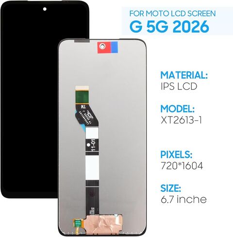 Yondista الأصلي ل Mototola موتو G 5G 2026 XT2613-1 قطع غيار للشاشة 6.7 "شاشة الكريستال السائل مجموعة رقمنة اللمس in Kuwait