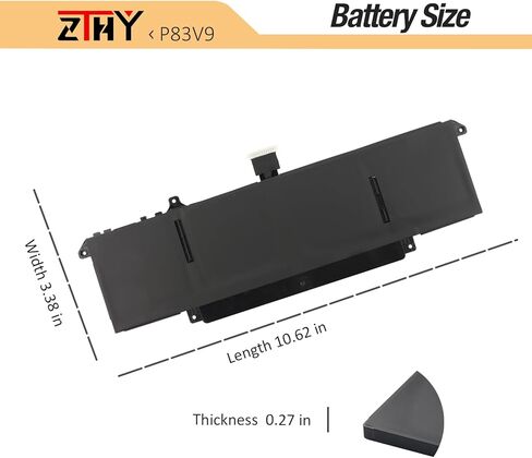 ZTHY P83V9 Laptop Battery Replacement for Dell Precision 5470 5480 5490 Series P154G P154G001 P154G002 0CDTT2 0YXP8T CDTT2 YXP8T 15.4V 72Wh 4442mAh 4-Cell in Kuwait