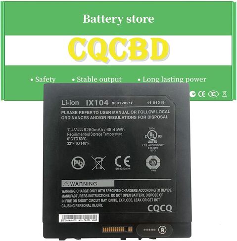 بطارية CQCQ 909T2021F iX104 للكمبيوتر اللوحي Xplore C5 C4 C3 C2 iX104C2D iX104RD XC6 DMSR Series 909Q2045FA BTP-80W3 BTP-87W3 11-01019 (7.4V 9250mAh/68.45Wh) in Kuwait