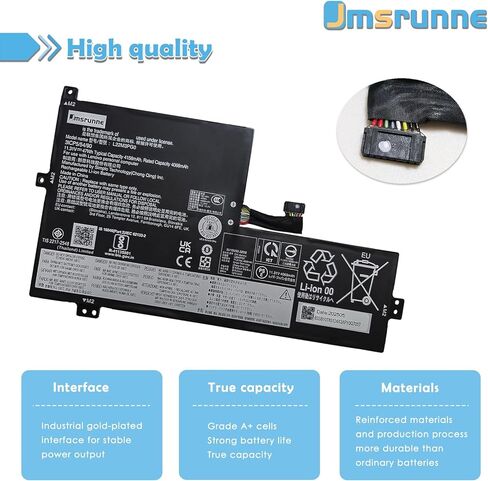 47Wh L22M3PG0 L22B3PG0 SB11K08429 Battery Replacement for Lenovo 100e Chromebook Gen4 500e 300e Yoga Chromebook Gen4 IP Flex 3 Chrome 12IAN8 Slim 3 Chrome 14M868 Series L22C3PG0 L22D3PG0 L22X3PG0 in Kuwait