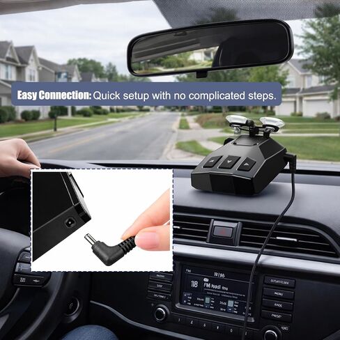 كابل طاقة كاشف الرادار - قابس USB إلى DC3.5، متوافق مع Cobra RAD 350,380,450,480i، Uniden DFR1,3, 5، Whistler، Radenso Pro M، Escort، Valentine One Radar Detectors، 12V، 6.56ft (2M) in Kuwait