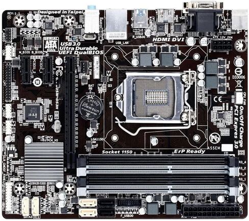 لوحة أم إنتل مناسبة لجيجابايت GA-B85M-DS3H المقبس LGA1150 DDR3 للوحة الأم الأصلية لسطح المكتب إنتل B85 B85M in Kuwait