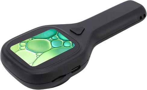 SUNGOOYUE Handheld Digital Microscope, 2MP 500x Magnification with 2 Inch Screen and 6 LED Lights, for Circuit Repair Soldering and Macro Photography (White) in Kuwait