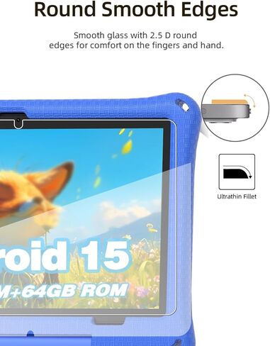 واقي شاشة لجهاز Callsky-Kids Cpad 10 Android 15 Tablet 10.1 بوصة، طبقة من الزجاج المقوى المقاوم للخدش من WUNIAK HD لجهاز Callsky-Kids Cpad 10 حماية من السقوط، حساس للمس، مضاد لبصمات الأصابع، عبوة من قطعتين. in Kuwait