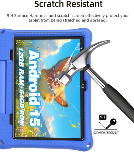 واقي شاشة لجهاز Callsky-Kids Cpad 10 Android 15 Tablet 10.1 بوصة، طبقة من الزجاج المقوى المقاوم للخدش من WUNIAK HD لجهاز Callsky-Kids Cpad 10 حماية من السقوط، حساس للمس، مضاد لبصمات الأصابع، عبوة من قطعتين. in Kuwait
