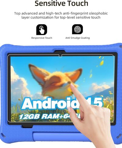 واقي شاشة لجهاز Callsky-Kids Cpad 10 Android 15 Tablet 10.1 بوصة، طبقة من الزجاج المقوى المقاوم للخدش من WUNIAK HD لجهاز Callsky-Kids Cpad 10 حماية من السقوط، حساس للمس، مضاد لبصمات الأصابع، عبوة من قطعتين. in Kuwait