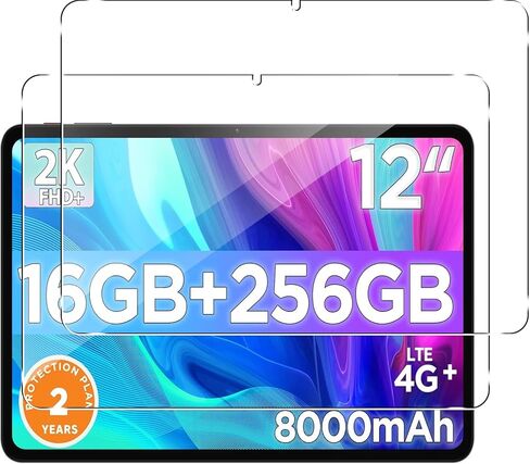 Murmure [2 Pack Screen Protector for Callsky-Tab Ctab 12 Android Tablet 12 Inch/Callsky-Tab Ctab 12 Tablet 12 Inch, 9H Hardness [HD Clarity] Anti-Scratch Tempered Glass Screen Film in Kuwait