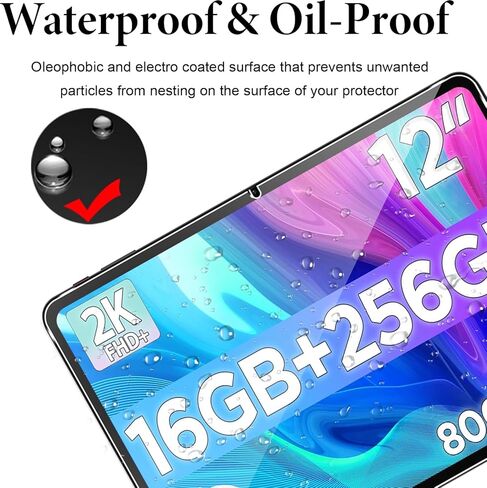 Murmure [2 Pack Screen Protector for Callsky-Tab Ctab 12 Android Tablet 12 Inch/Callsky-Tab Ctab 12 Tablet 12 Inch, 9H Hardness [HD Clarity] Anti-Scratch Tempered Glass Screen Film in Kuwait