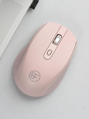 ماوس لاسلكي، مستقبل USB، ماوس محمول 2.4 جيجا بايت، استهلاك منخفض للغاية للطاقة مع عمر بطارية طويل للغاية، 4 أزرار، صغير الحجم ومحمول، لأجهزة الكمبيوتر المحمولة وأجهزة الكمبيوتر الشخصية والأجهزة اللوحية in Kuwait