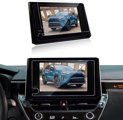 مصمم لـ 2026 Toyota RAV4 واقي شاشة من الزجاج المقسى مقاس 10.5 بوصة Navi و12.3 مجموعة قياس لـ 2026 Toyota RAV4 [LE/SE/XLE Premium/Woodland] ملحقات مقاومة للخدش in Kuwait