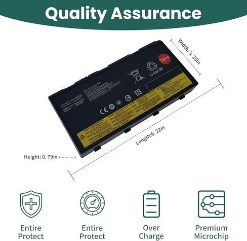 استبدال بطارية الكمبيوتر المحمول SB10F46468 00HW030 لجهاز Lenovo ThinkPad P70 P71 20ER 20ES 20HK سلسلة محطة العمل المتنقلة 01AV451 4X50K14092 5B10W13950 【15V 96Wh】 in Kuwait