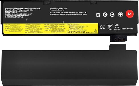 01AV423 01AV424 ThinkPad T470 بطارية الكمبيوتر المحمول SB10K97580 بديلة لجهاز ThinkPad T480 T470 T580 T570 P51S P52S A485 A475 TP25 Series، SB10K97597 01AV452 01AV422 للكمبيوتر. in Kuwait
